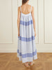 Eda striped cotton-gauze midi dress
