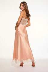 Orianna Silk-Blend Maxi Slip Dress