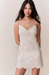 Petaline Lace Mini Dress