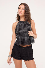 Perfect Stranger Whimsy Polka Dot Halter Top Polka Dot