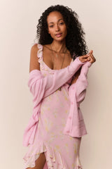 Roseline Floral Chiffon Maxi Dress