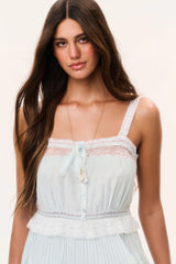 Hadlee Cotton Lace-Trimmed Mini Dress