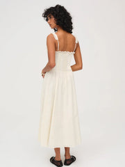 Baby Daisy Poplin Midi Dress