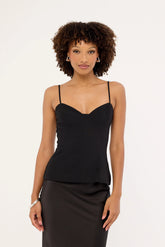 Perfect Stranger Rio Bodice Top Black