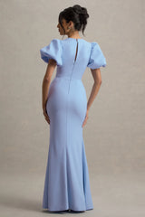 Love Letters | Powder Blue Puff-Sleeve Maxi Dress