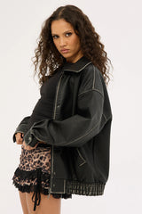 Jgr & Stn Layla Mesh Mini Skirt Leopard/Red
