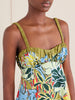 Solstice floral-print organic cotton-poplin midi dress