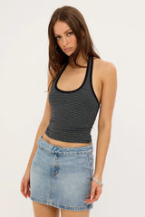Thrills Tulli Studded Mini Skirt Rustic Fade