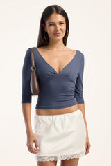 Perfect Stranger Micah High Rise Lace Mini Skirt Cream