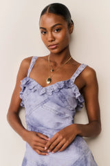 Lavine Hand-Dyed Cotton Mini Dress