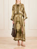 Mahon printed silk-satin midi dress