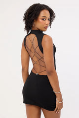 Neovision Back Off Mini Dress Black