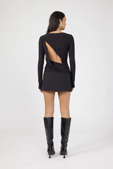Perfect Stranger Lucinda Draped Backless Top Black