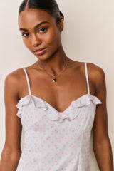 Stephania Floral Cotton Mini Dress