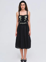 Jolene Embroidered Midi Dress