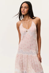Kieva Floral Cotton-Silk Maxi Dress