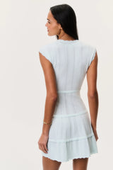 Laighton Stretch Pointelle Mini Dress - DUSTY LAGOON