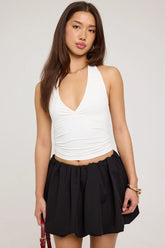 Perfect Stranger In My Bubble Mini Skirt Black