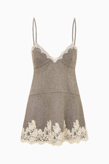 Teddi Lace-Trimmed Mini Dress