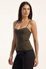 Luck & Trouble Pearson Bodice Top Olive