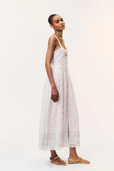 Cerys Embroidered Cotton Maxi Dress