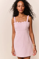 Willamina Lace Tweed Mini Dress