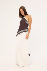 Luck & Trouble Estelle Maxi Skirt White