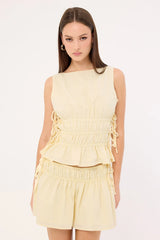 Luck & Trouble Verona Mini Skirt Butter