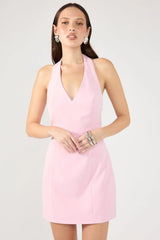 Perfect Stranger Siren Tailored Mini Dress Baby Pink