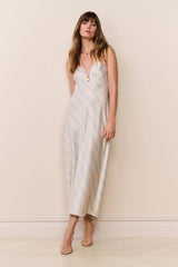 Manuela Floral Stripe Maxi Dress