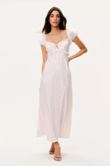 Epone Floral Puff Sleeve Maxi Dress