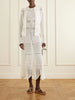Crocheted cotton midi dress
