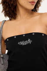Worship Throws Tube Top Black