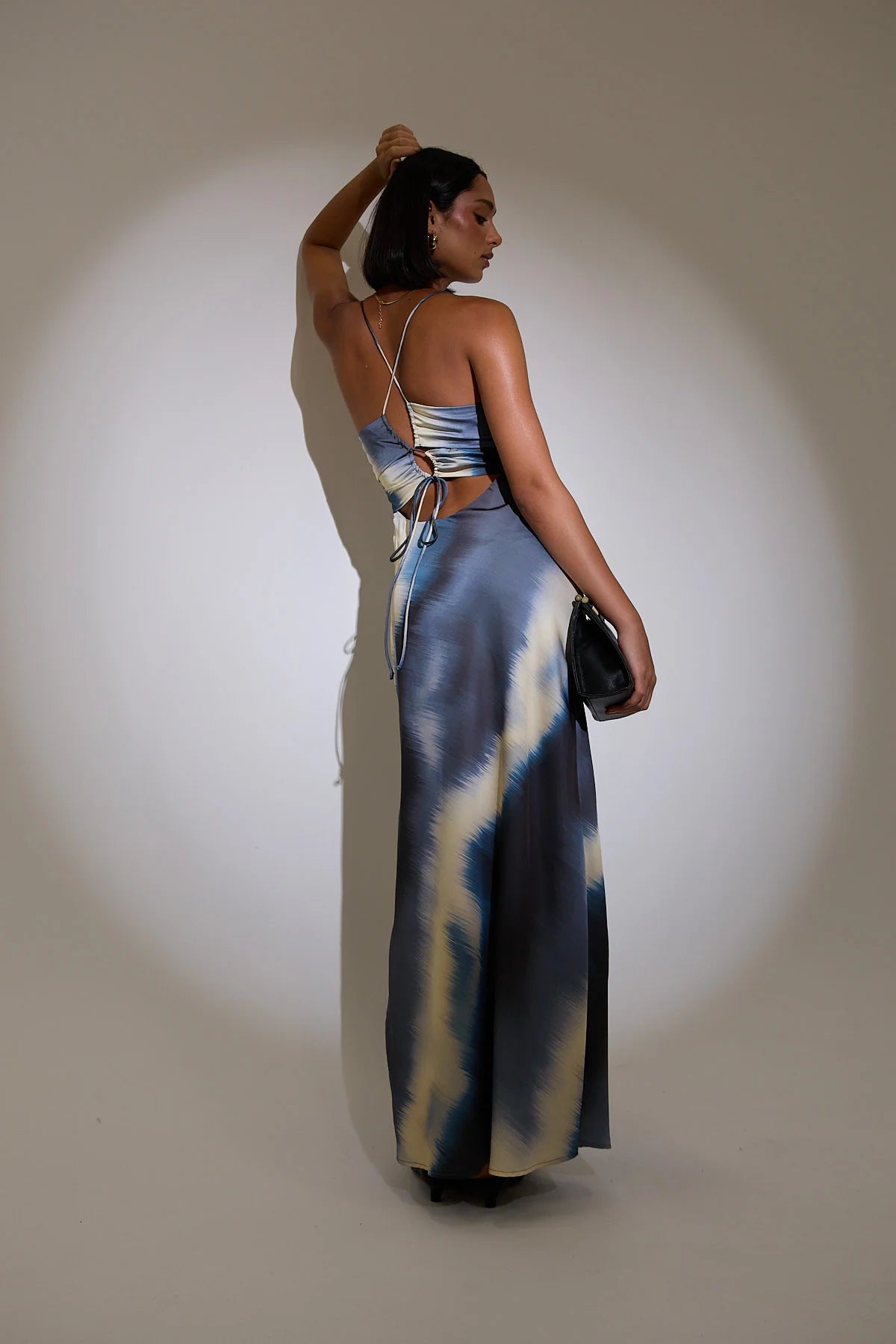 Perfect Stranger Parula Evie Recycled Maxi Dress Tie Dye Print