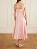 Willow pleated cotton-blend midi dress
