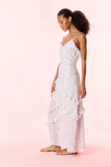 Nocelle Cotton Ruffle Maxi Dress