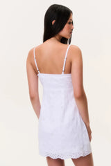 Becklyn Eyelet Linen Mini Dress