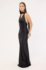 Sndys The Label Rosanna Maxi Tie Dress Black