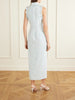Printed silk midi dress