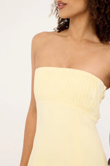 Perfect Stranger Olsen Strapless Mini Dress BUTTER