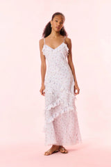 Nocelle Cotton Ruffle Maxi Dress