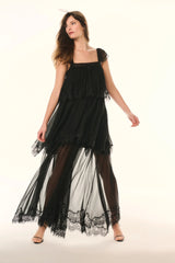 Maralee Silk Chiffon Maxi Dress