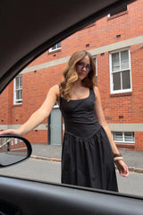 Perfect Stranger Ayana Corset Maxi Dress Black