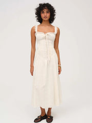Baby Daisy Poplin Midi Dress