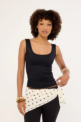 L&t Sophia Singlet Tank Top Black