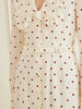 Belted polka-dot silk-crepe midi dress
