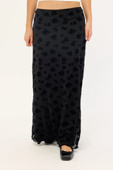 Luck & Trouble Gia Maxi Skirt Black