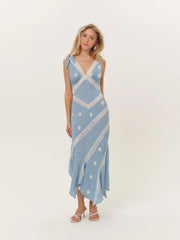 Stormie Dot Midi Dress