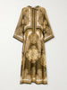 Mahon printed silk-satin midi dress