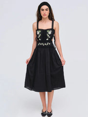 Jolene Embroidered Midi Dress